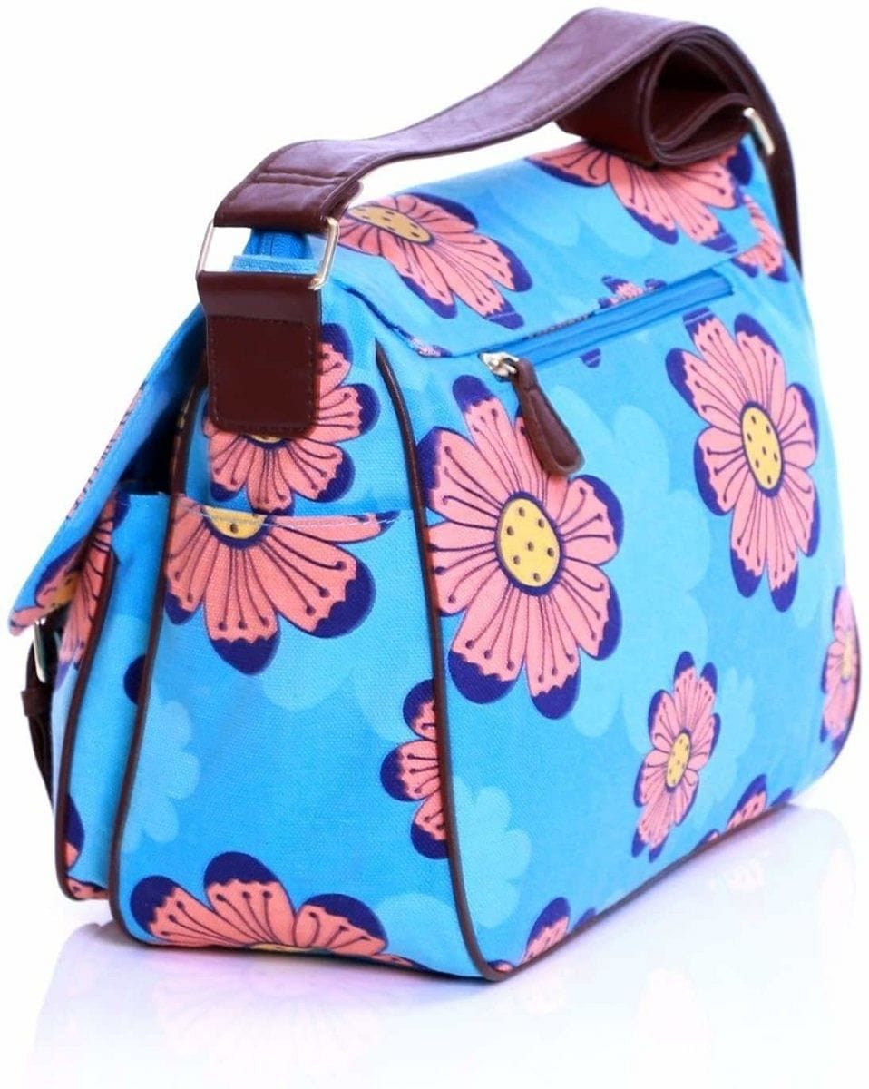 Floral Flower Satchel Shoulder Bags - Handbags by Karabar Bags