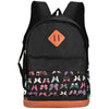 Ladies Girls Boys School Quality Rucksack Water Resistant Backpack - Butterfly