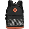 Ladies Girls Boys School Quality Rucksack Water Resistant Backpack - Spots