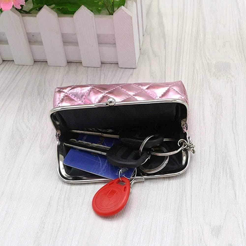 Ladies Girls Pretty Shiny Retro Coin Purse Wallet With Key Chain Xmas Santa Gift - Coin Purses by Fashion Accessories