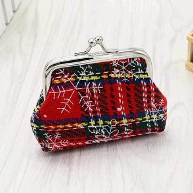 Ladies Girls Snowflake Coin Purse Christmas Gift Ladies Money Pouch Wallet - Coin Purses by Fashion Accessories