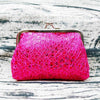 Trendy Sequin Coin Purse Lace Wallet, Card Holder - Pink