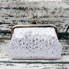 Trendy Sequin Coin Purse Lace Wallet, Card Holder - Silver
