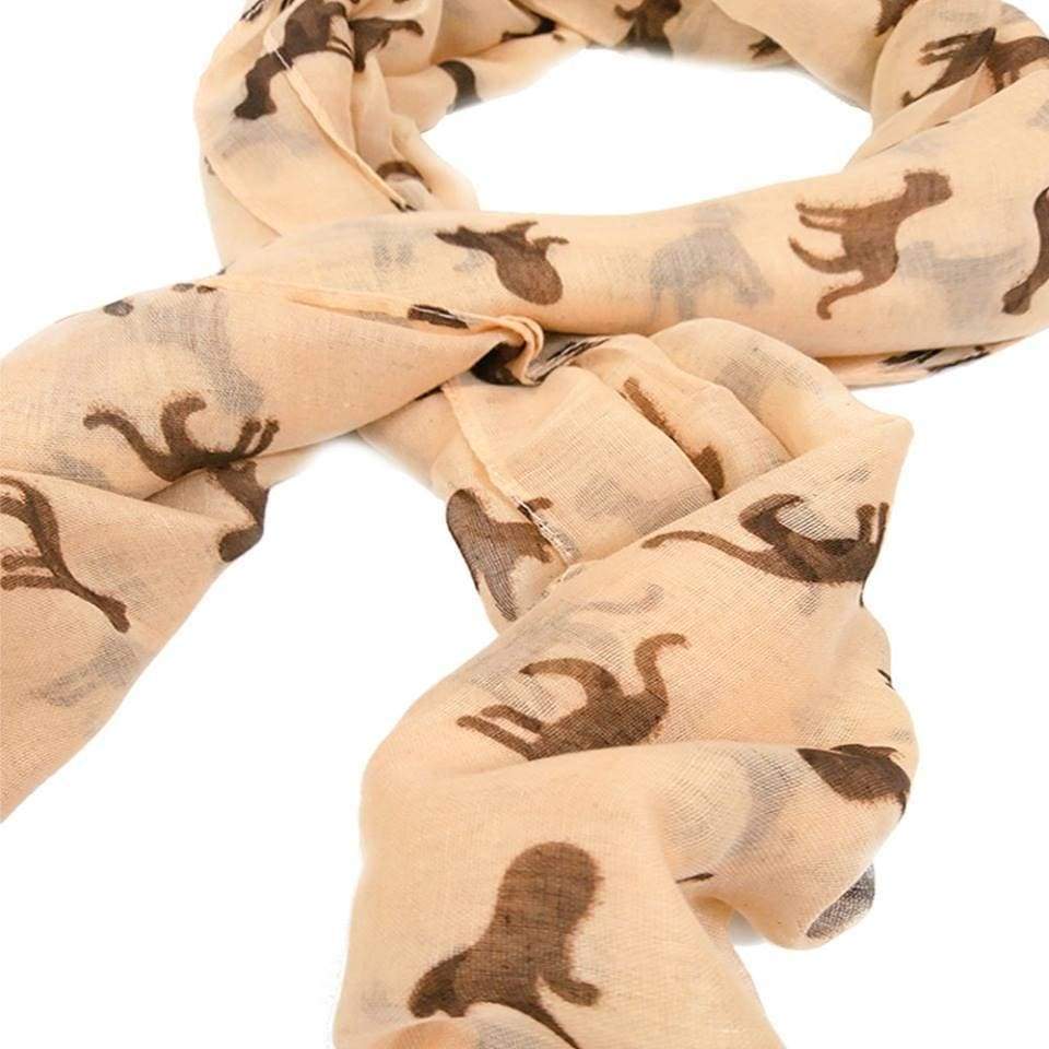 Ladies Womens Cat Print Scarf Large 6 Foot Warm Lightweight Shawl Wrap 5 Colours - Scarves & Shawls by Fashion Scarves