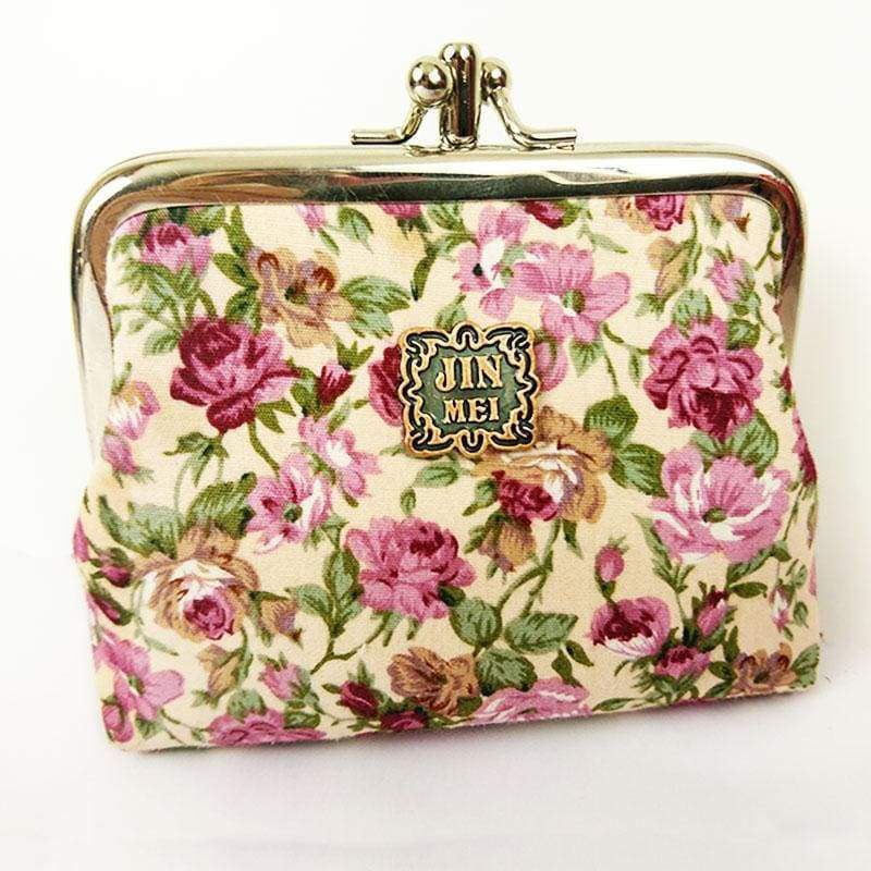 Large Floral Double Sided Coin Purse Money Pouch Wallet High Quality Gift - Large Coin Purse by Fashion Accessories