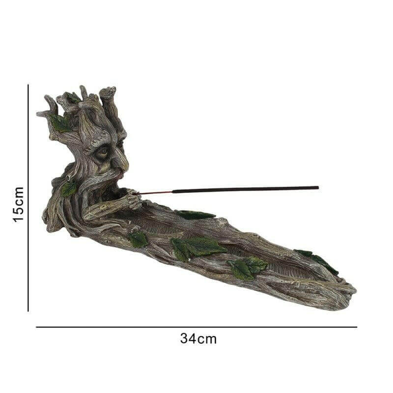 The Fashion Gift Shop: Large Green Man Incense Stick Holder Ash Catcher Man of the Woods by Spirit of equinox, Incense Holders