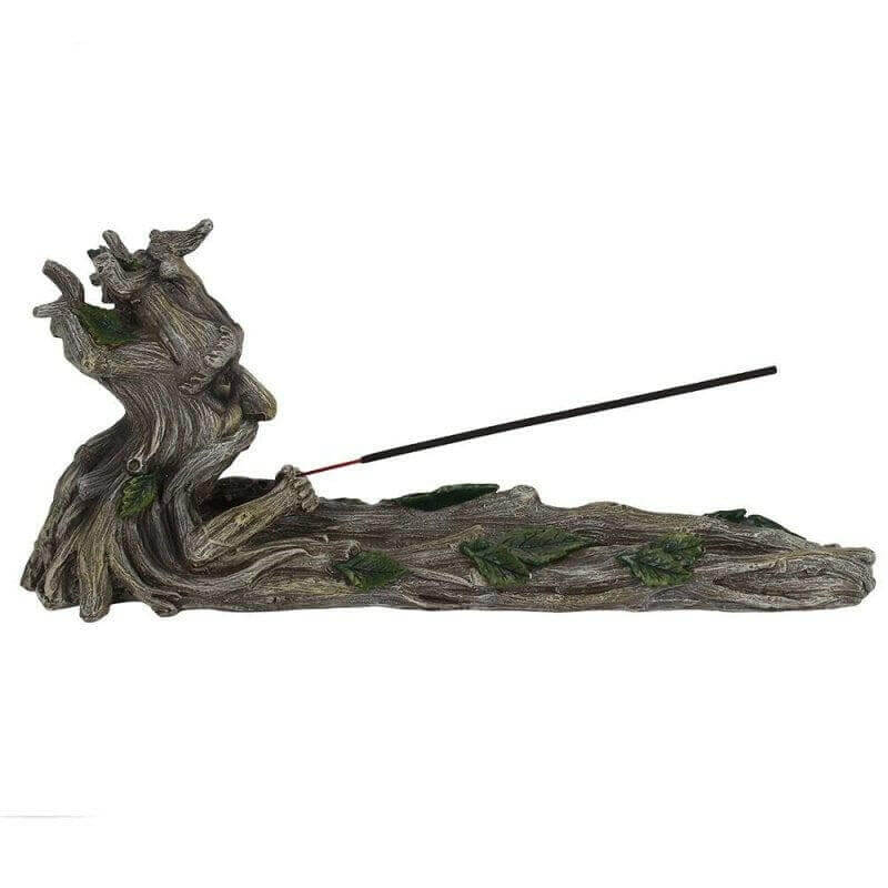 Large Green Man Incense Stick Holder Ash Catcher Man of the Woods by Spirit of equinox