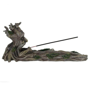 The Fashion Gift Shop: Large Green Man Incense Stick Holder Ash Catcher Man of the Woods by Spirit of equinox, Incense Holders
