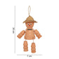 Large Hanging Terracotta Flower Pot Man with Straw Hat - Pots & Planters by Jones Home & Gifts