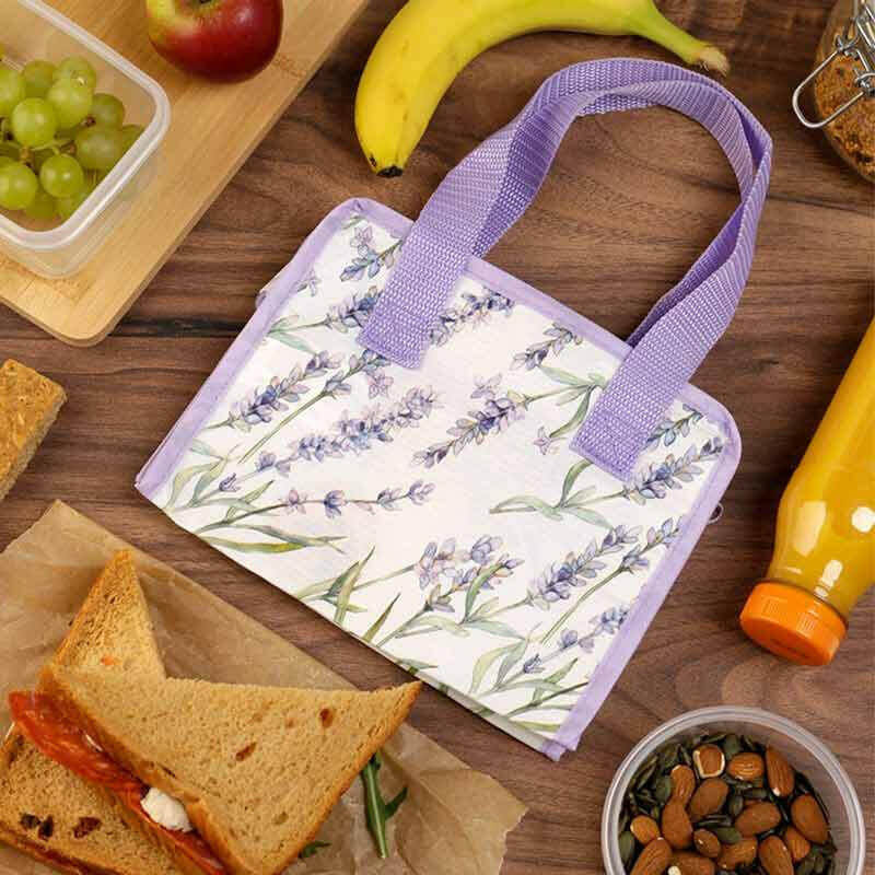 Eco Friendly Lavender Field Cool Bag, Lunch Bag, Picnic Carry Bags by Fashion Accessories