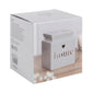 Light Grey Ceramic Oil Burner, Wax Melter Featuring Cut-Out Home Detail - Oil Burner & Wax Melters by Jones Home & Gifts