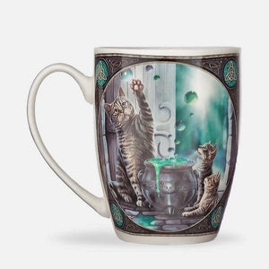 Lisa Parker Hubble Bubble Designer Bone China Cat Mug - Mugs and Cups by Lisa Parker
