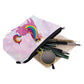 Llama Unicorn Womens Girls Make-Up Cosmetic Bags Pencil Case - Cosmetic Bags by Fashion Accessories