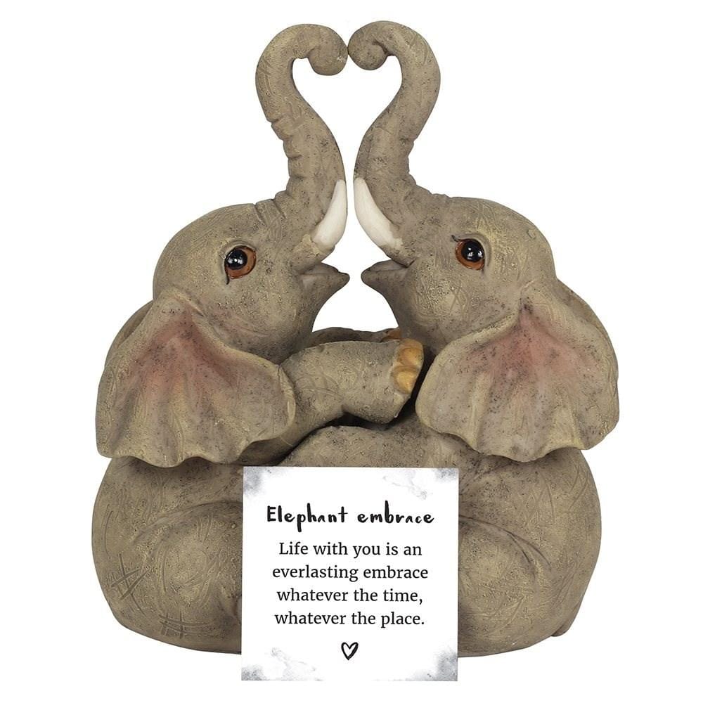 Loving Elephant Couple Ornament - Valentines, Mothers Day Gifts - Ornaments by Jones Home & Gifts