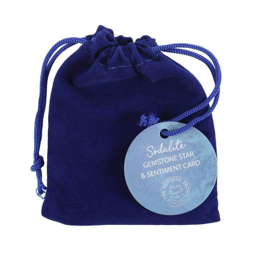 The Fashion Gift Shop: Lucky Stars Lucky Sodalite Crystal Star in a Bag Gift by Spirit of equinox, Lucky Crystals