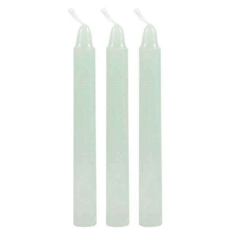 The Fashion Gift Shop: Magic Luck Spell in a Box With Holder Complete Set 3 Green Candles by Spirit of equinox, Candles