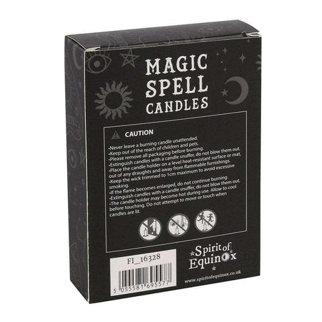 The Fashion Gift Shop: Casting Spell Candles Box of 12 for Manifesting Solid Colours by Spirit of equinox, Candles