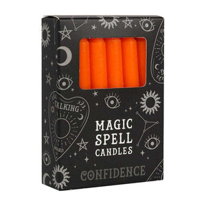 The Fashion Gift Shop: Casting Spell Candles Box of 12 for Manifesting Solid Colours by Spirit of equinox, Candles
