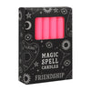 Magic Spell Candles Box of 12 for Spell Casting - Pink for Friendship