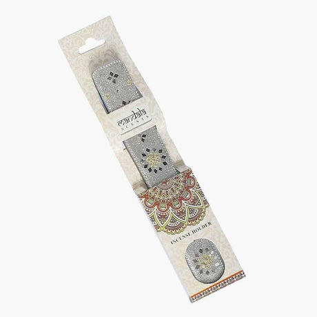 The Fashion Gift Shop: Beautiful incense holder with a sparkling design, 6 assorted colour by Mandala, Incense Holders