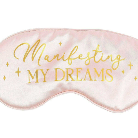 The Fashion Gift Shop: Manifesting My Dreams Satin Sleep Eye Mask Sleep Aid by Mindful Frog, Sleep Mask