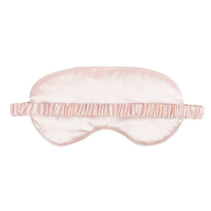 Satin sleep eye mask with blush strap elastic and smooth curved eye-patch shape