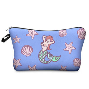 Mermaid Pencil Case - Padded Cosmetic Makeup Brush Bags - Cosmetic Bags by Fashion Accessories