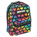 Mini Backpack Coloured Hearts, Hands Free Bag For Small Stuff - Mini Packs by Echo Three