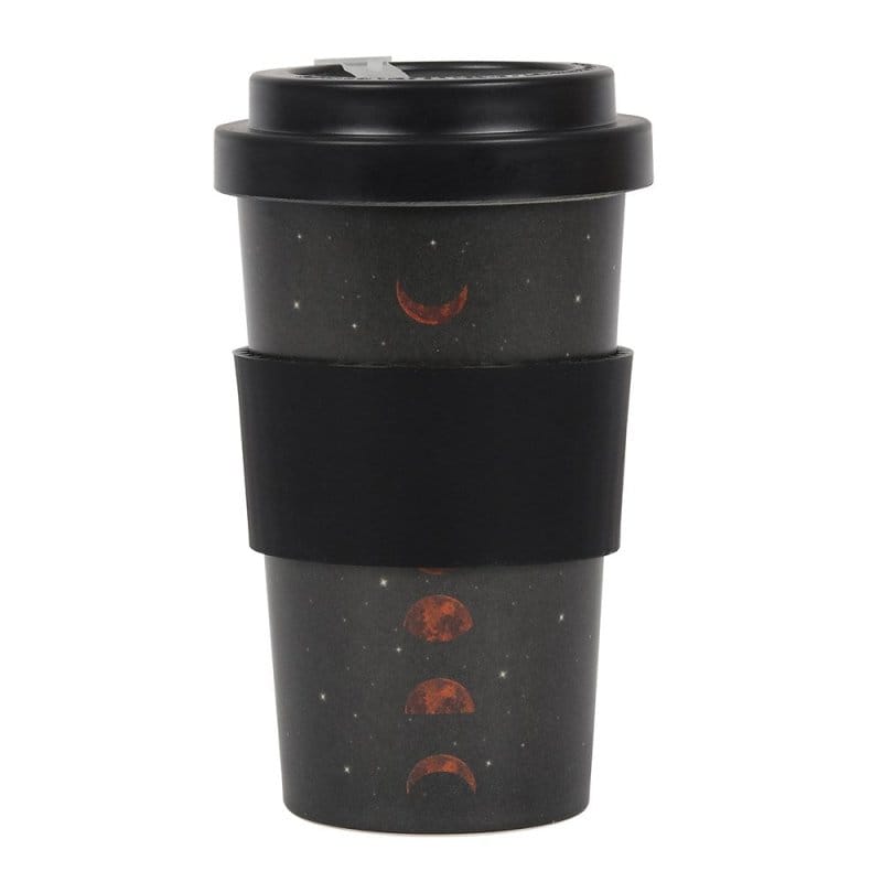 Moon Phase Durable Bamboo Eco Travel Mug - Bambo Travel Mug by Spirit of equinox