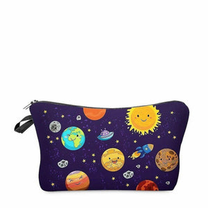 The Fashion Gift Shop: Moons Space Rocket Cosmetic Bag College Bag Pencil Case by Fashion Accessories, Cosmetic Bags