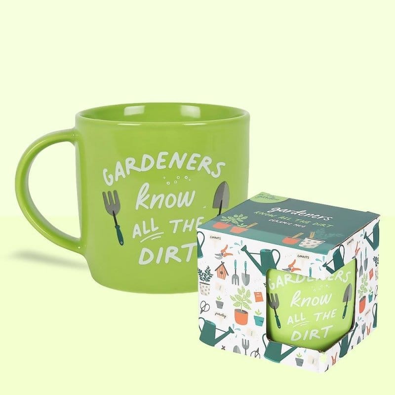 Gardeners Know All The Dirt Bone China Mug - Mugs and Cups by Jones Home & Gifts