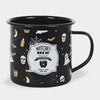 Halloween Enamel Mugs - Witches - Pumpkins - Ghost and Ghouls - Black Witches Brew