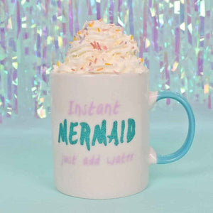 Instant Mermaid, Just Add Water Sparkly Girls Mug - Mugs and Cups by Jones Home & Gifts