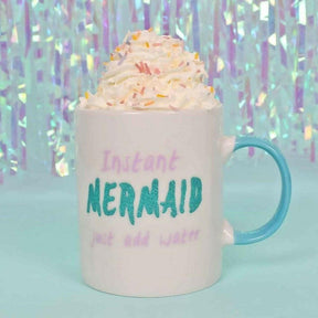 The Fashion Gift Shop: Mermaid Mug, Sparkly Girls Mug by Jones Home & Gifts, Mugs and Cups