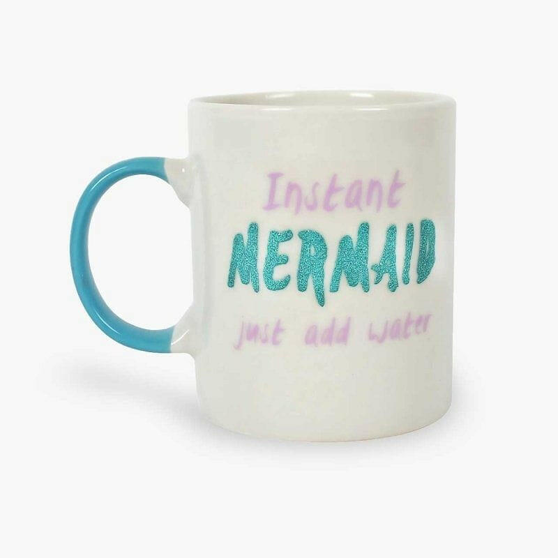 The Fashion Gift Shop: Mermaid Mug, Sparkly Girls Mug by Jones Home & Gifts, Mugs and Cups