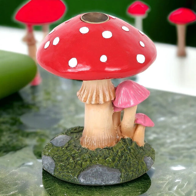 Mushroom Backflow Incense Burner, Dark Forest - Backflow Burner by Spirit of equinox