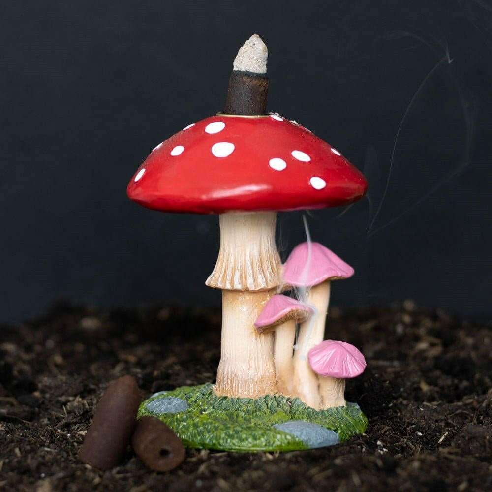 Mushroom Backflow Incense Burner, Dark Forest Decor - The Fashion Gift Shop by Spirit of equinox