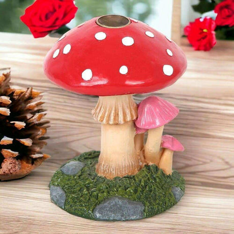 The Fashion Gift Shop: Mushroom Backflow Incense Burner, Dark Forest Decor by Spirit of equinox, Backflow Burner