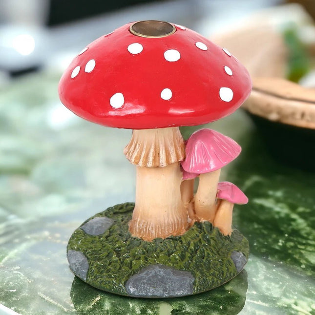 Mushroom Backflow Incense Burner, Dark Forest - Backflow Burner by Spirit of equinox