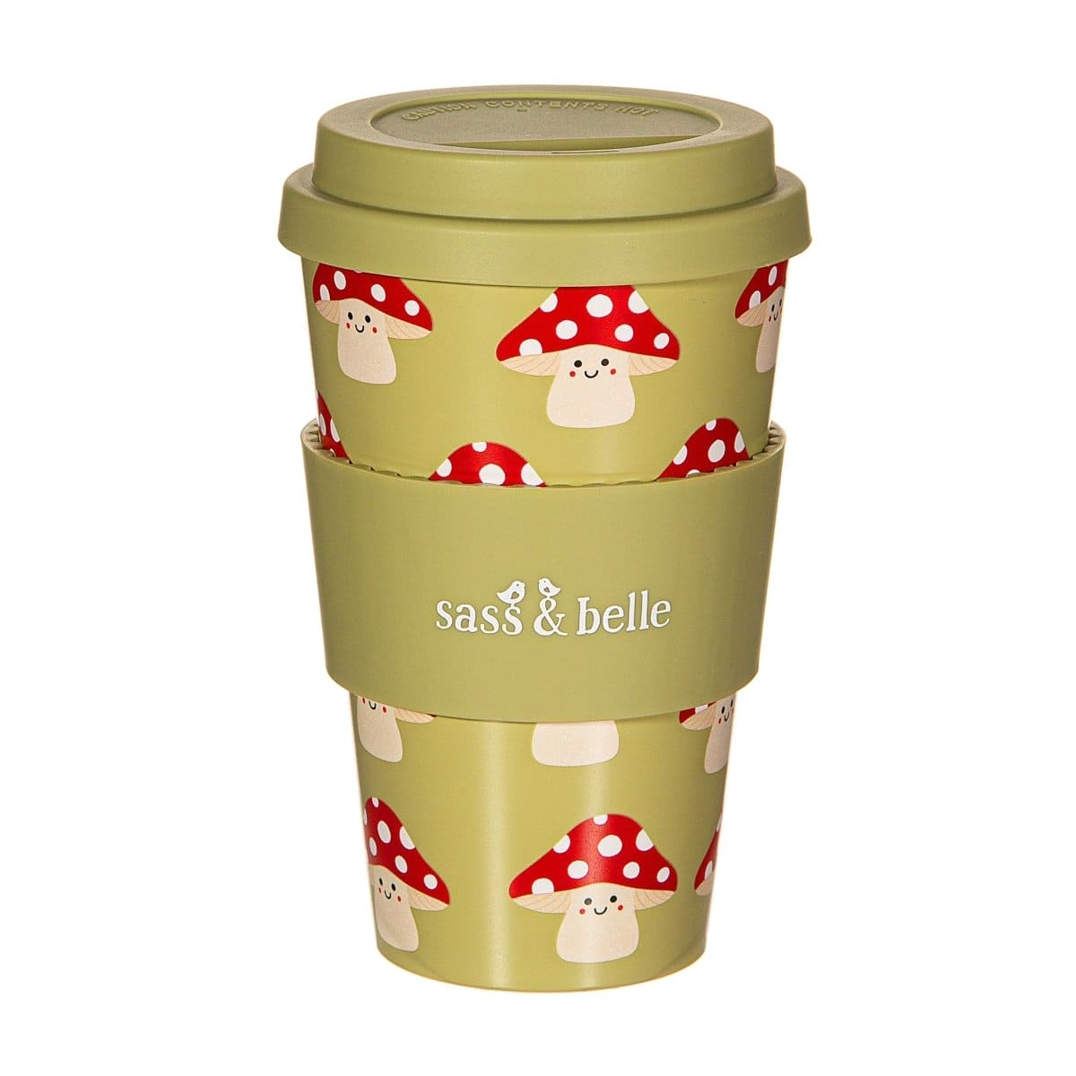 Mushroom Travel Coffee Cup - Travel Mug by Sass & Belle
