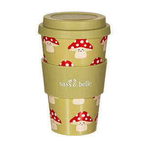 The Fashion Gift Shop: Mushroom Travel Coffee Cup by Sass and Belle, Travel Mug