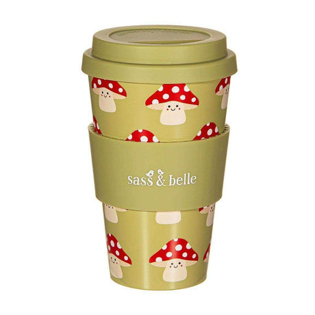 The Fashion Gift Shop: Mushroom Travel Coffee Cup by Sass and Belle, Travel Mug