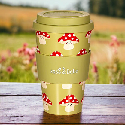 Mushroom Travel Coffee Cup - Travel Mug by Sass & Belle