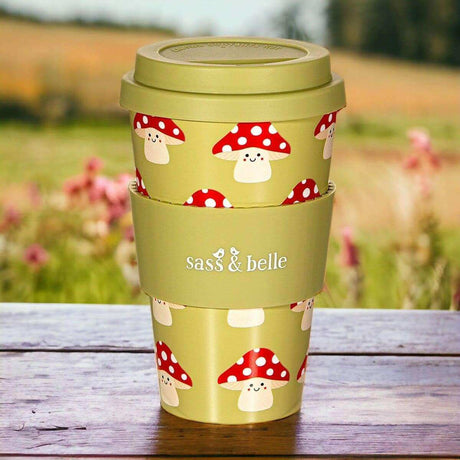 The Fashion Gift Shop: Mushroom Travel Coffee Cup by Sass and Belle, Travel Mug