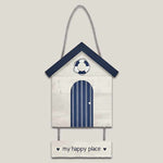My Happy Place Hanging Sign Seaside Beach Hut Gifts - Garden Signs by Jones Home & Gifts