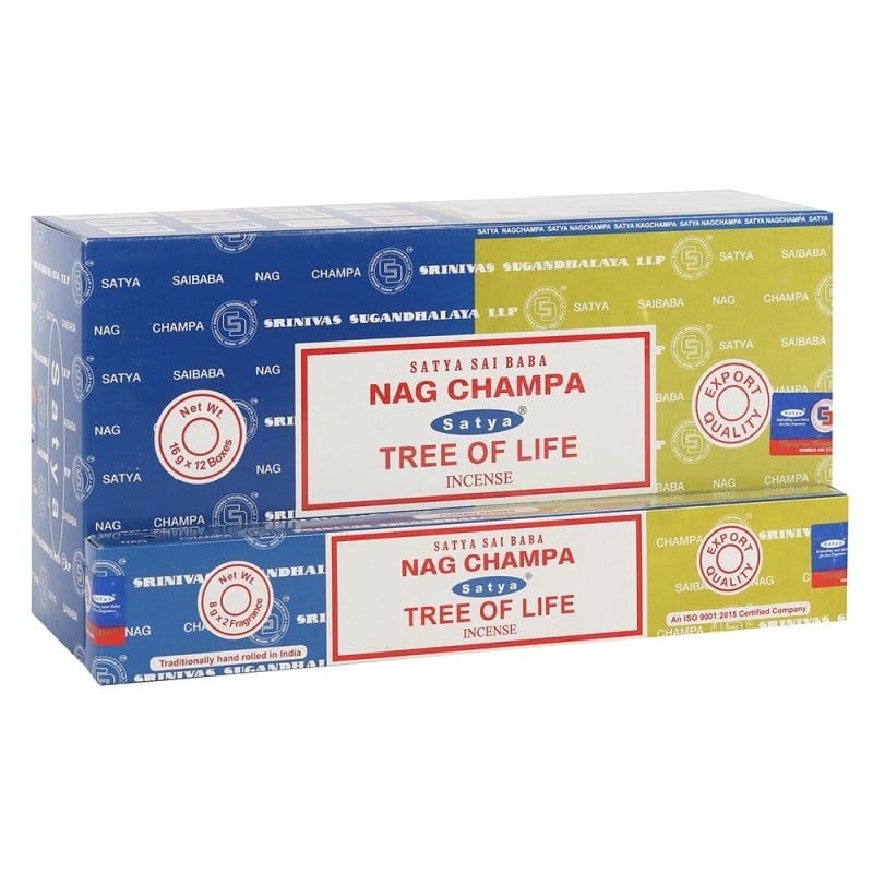 Nag Champa Tree Of Life Combo Pack Incense Sticks by Satya - Incense Sticks by Satya