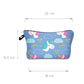 New Blue Unicorn Cosmetic Bag Rainbow Makeup Pencil Case Holiday Travel Pouch - Cosmetic Bags by Fashion Accessories