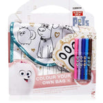 The Secret Life Of Pets - Colour Your Own Bag Art Craft Gems Gift Set - Art and Craft by Sambro