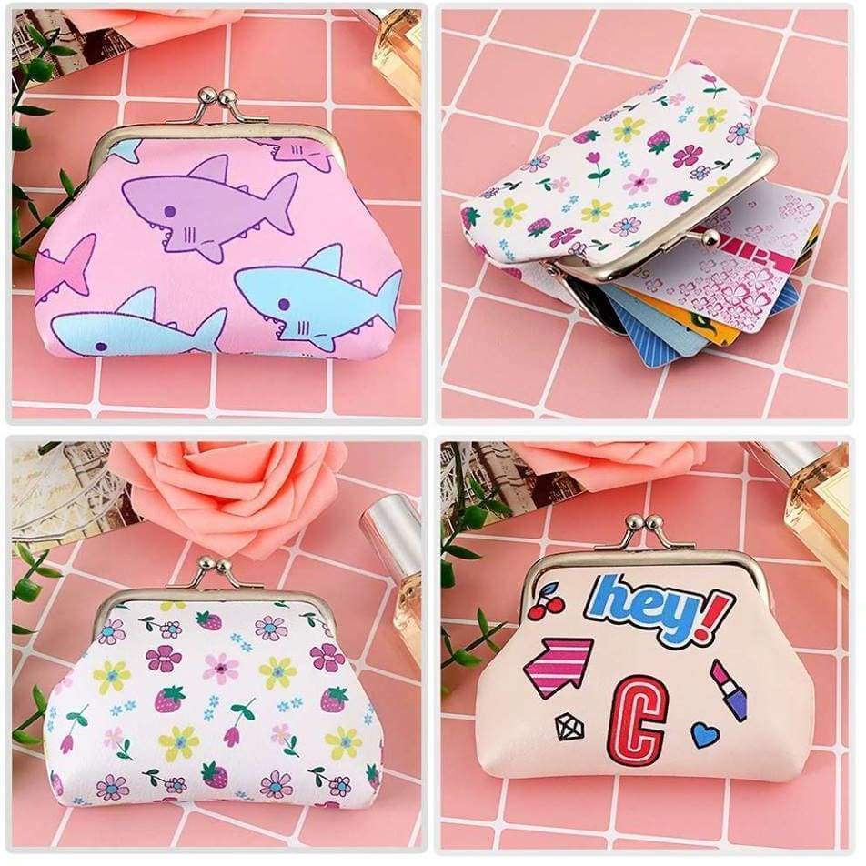 New Girls Funky Coin Purse Sharks Strawberries Money Wallet - Coin Purses by Fashion Accessories