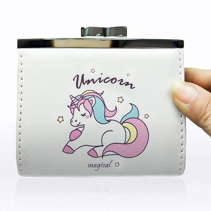 Girls Unicorn Coin Purse Faux Leather - Large Coin Purse by Fashion Accessories